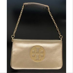 Tory Burch Reva Clutch Metallic